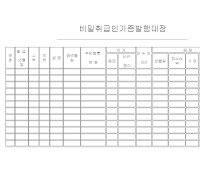 비밀취급인가증발행대장